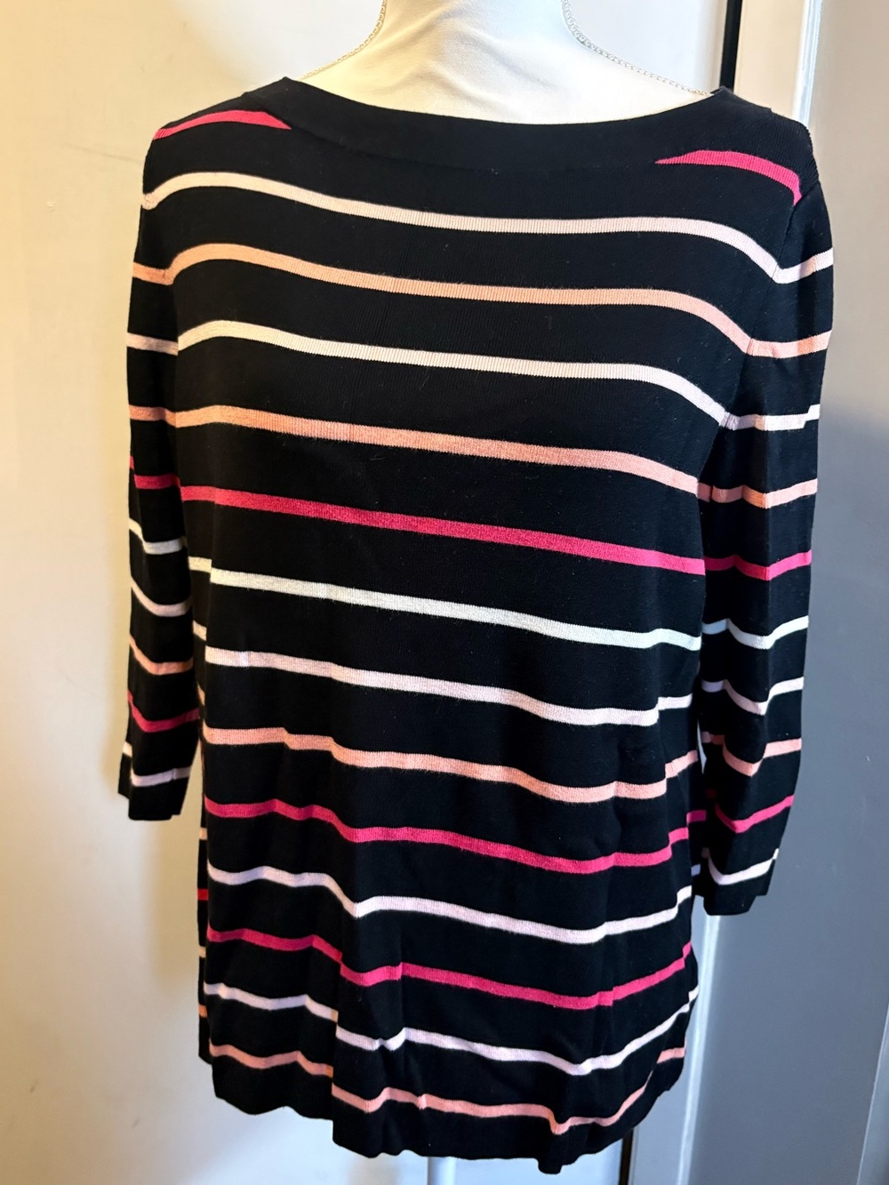Talbots Multi Color Striped Top